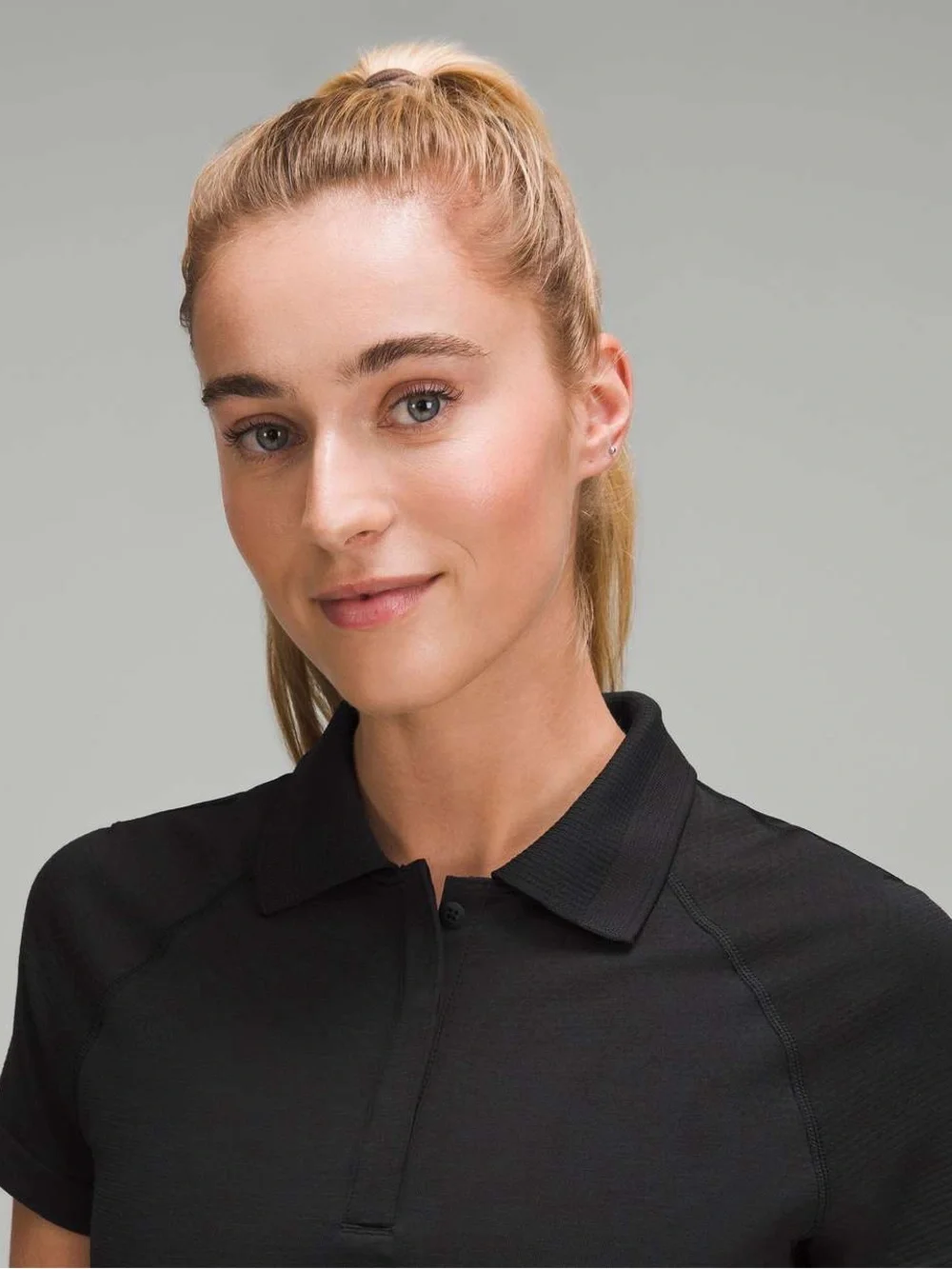 Lululemon Swiftly Tech Short-Sleeve Polo Shirt size 6 Black